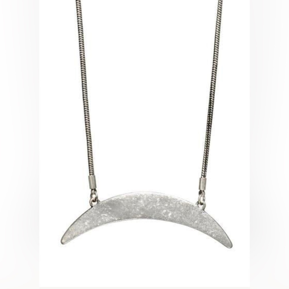 Jenny Bird silver crescent moon necklace
